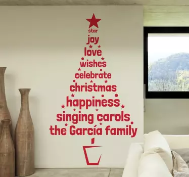 Tannenbaum Wörer2 Sticker - TenStickers