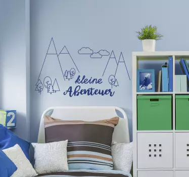 Wandtattoo Jugendzimmer Abenteuer Zeichnung - TenStickers