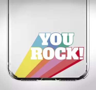 Wandtattoo Musik Bunter You Rock iPhone - TenStickers
