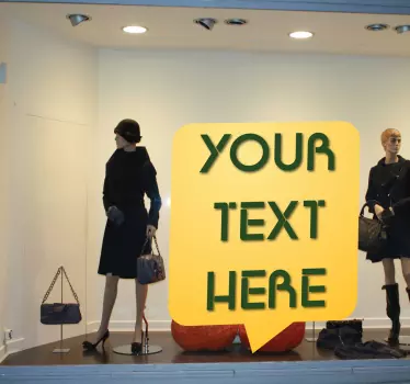 Text Sprechblase Aufkleber - TenStickers