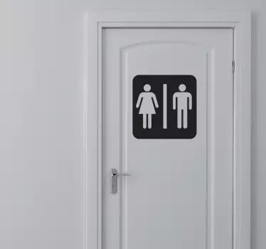 Aufkleber Toilette für Mann und Frau - TenStickers