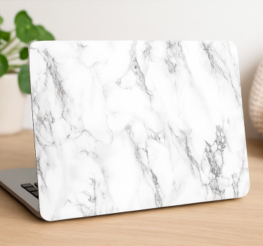 Touchpad Sticker schwarzer und weißer marmor - TenStickers