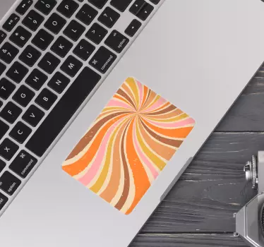 Touchpad sticker spiralfarbene explosion - TenStickers