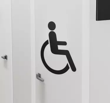 Türfolie Behinderten WC - TenStickers