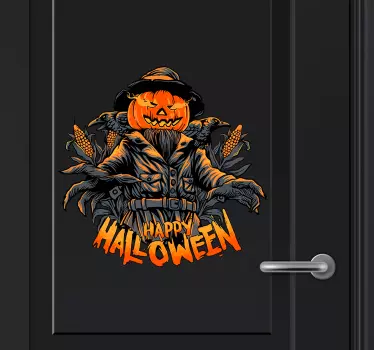 Türaufkleber Halloween Vogelscheuche - TenStickers