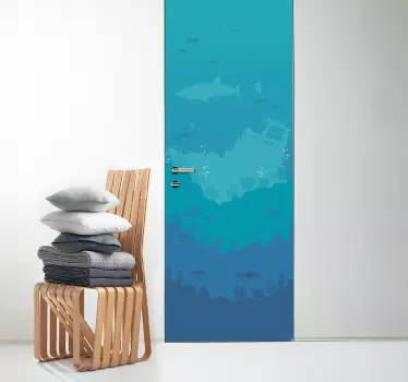 Wandtattoo Jugendzimmer Meeresleben - TenStickers