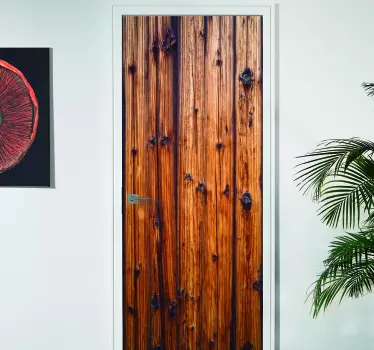 Türfolie Altes Holz - TenStickers