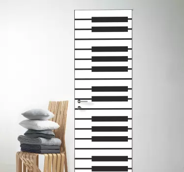 Türaufkleber Klavier Tasten - TenStickers