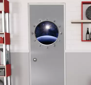 Türfolie Optischer effekt im universum - TenStickers