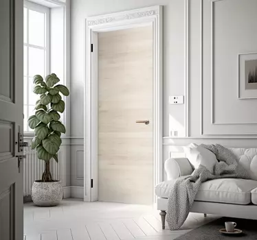 Türaufkleber helle Holz Design - TenStickers