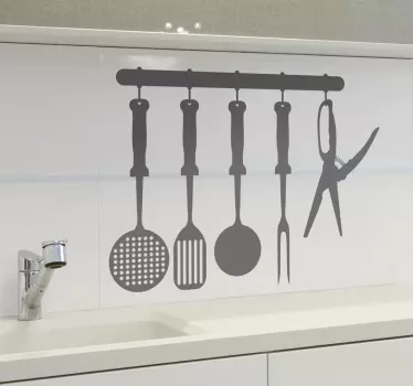 Utensilien für die Küche Aufkleber - TenStickers