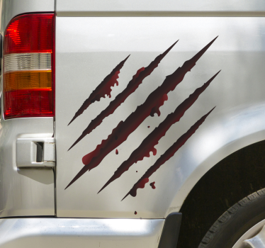 Van mit scratch car decal - TenStickers