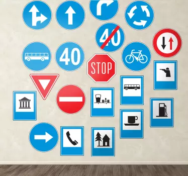 Verkehrsschilder Aufkleber - TenStickers