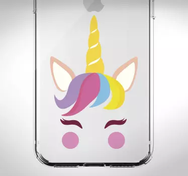 Wandtattoo Kind Einhorn iPhone - TenStickers