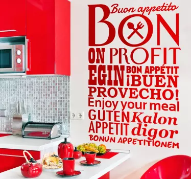 Wandtattoo Guten Appetit - TenStickers