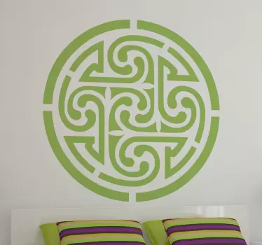 Wandtattoo rundes keltisches Symbol - TenStickers