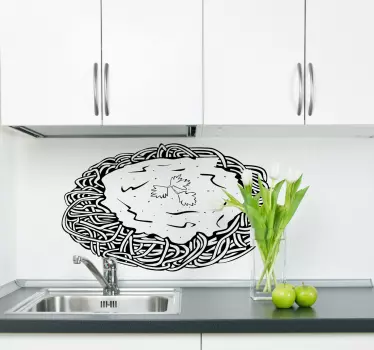 Wandtatto Spaghetti - TenStickers