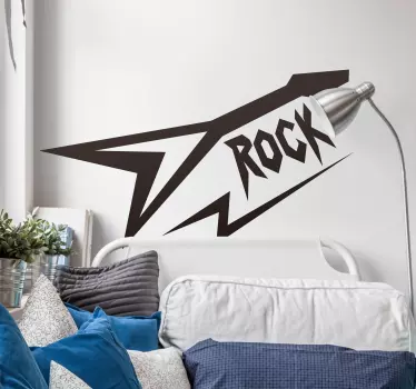 Wandtattoo Gitarre Rock - TenStickers