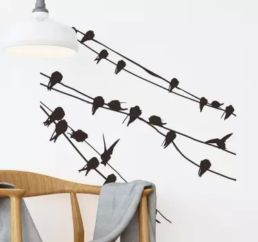 Vögel auf Ästen Aufkleber - TenStickers