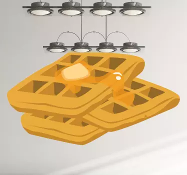 Waffeln Wandtattoo - TenStickers