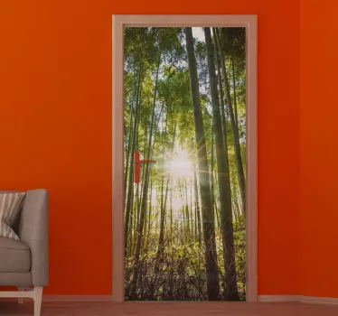 Wandtattoo Baum Wald im Sonnenlicht - TenStickers