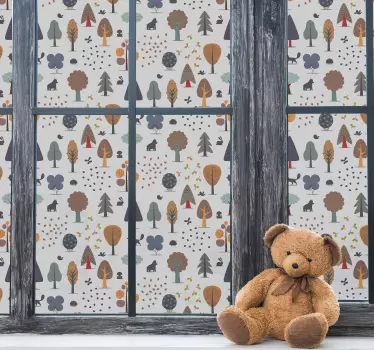 Fensteraufkleber winterliches Muster - TenStickers