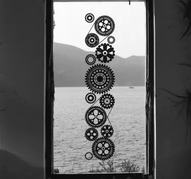 Wandaufkleber Fabrik Fenster - TenStickers