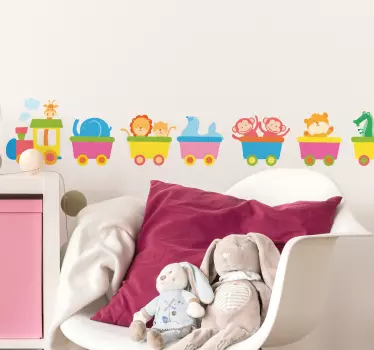 Wandaufkleber tierzug - TenStickers