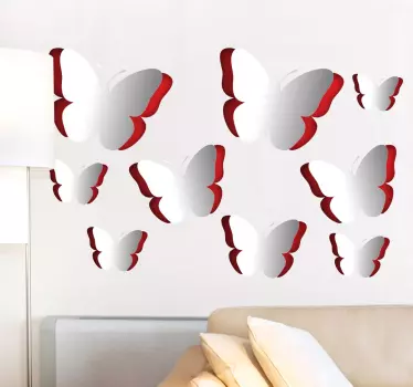 Wandtattoo 3D Schmetterling - TenStickers