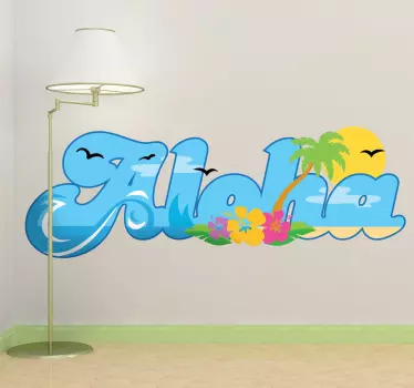 Wandtattoo Aloha - TenStickers