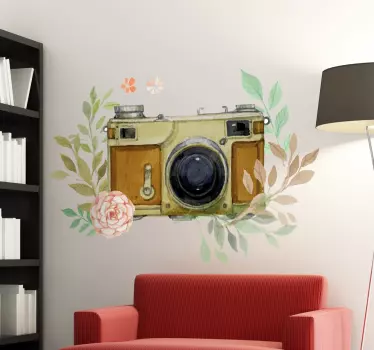 Wandtattoo Antike Kamera - TenStickers