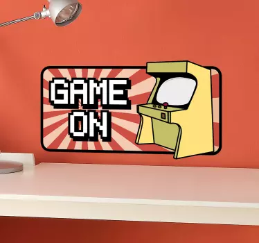 Wandtattoo Arcade Game On - TenStickers