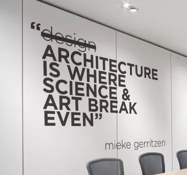 Wandtattoo Architektur Mieke Gerritzen - TenStickers