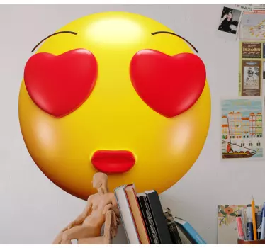 Wandtattoo baby herzaugen emoji - TenStickers