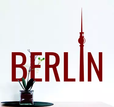 Wandtattoo Wohnzimmer Berlin Fernsehturm - TenStickers