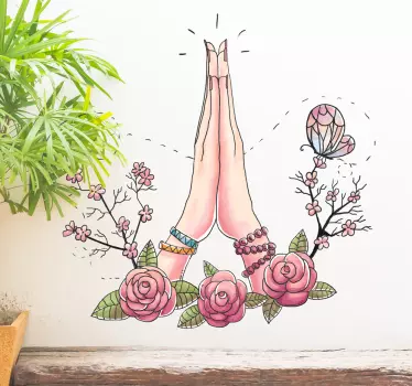 Wandtattoo betende Hände - TenStickers