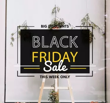 Wandtattoo Black Friday verkaufsförderungstafel - TenStickers