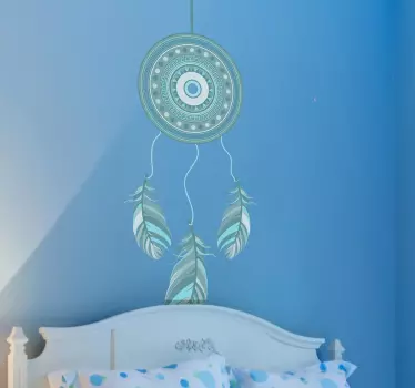 Wandtattoo blauer Traumfänger - TenStickers