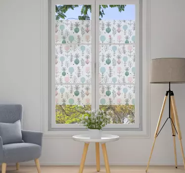 Blume Aufkleber Nordisches Blumen Muster - TenStickers