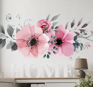 Wandtattoo Blumenarangement - TenStickers