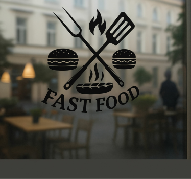 Wandtattoo Chefkoch fast-food-werkzeuge - TenStickers