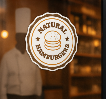 Wandtattoo Chefkoch natürliche hamburger - TenStickers