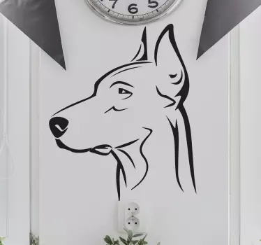 Wandtattoo Doberman - TenStickers