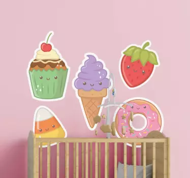 Wandtattoo Essen Entzückendes anime-essen - TenStickers