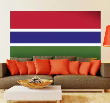 Wandtattoo Flagge Gambia - TenStickers