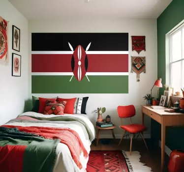 Wandtattoo Flagge Kenia - TenStickers