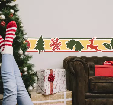 Aufkleber Weihnachtsbordüre - TenStickers