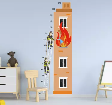 verschiedene Aufkleber Feuerwehr Messlatte - TenStickers