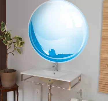 Wandtattoo fürs Bad Wassertropfen - TenStickers