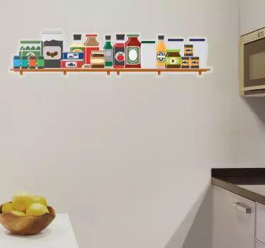 Wandtattoo küche bunte kochtöpfe - TenStickers